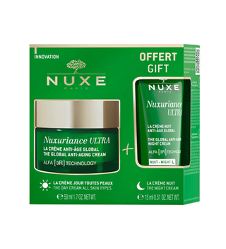 NXUE Kit Anti-Âge Global Toutes Peaux, Nuxuriance Ultra + Creme Nuit 15ml