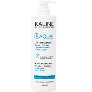 KALINE K-Aqua Lait Corps Hydratant 500ml – lait hydratant pour visage et corps, 72h d’hydratation, parapharmacie Beautymarket Maroc
