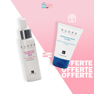 KUORA Serum concentré d'acide hyaluronique 30ml = CRÈME MAINS RÉPARATRICE À L'URÉE 5% 50ML OFFERTE