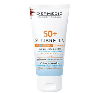 DERMEDIC SUNBRELLA 50+ PEAUX NORMALE À SÈCHE 50ML