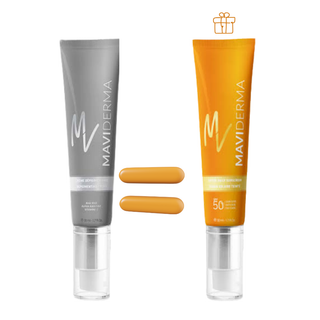 Pack MAVIDERMA Crème Dépigmentante 50ml = Écran Solaire Teinté SPF50+ 50ml Offert