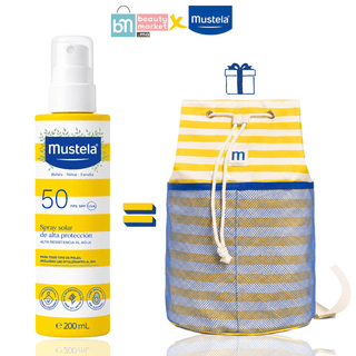 Mustela Spray Solaire Très Haute Protection SPF50+ 200 ml = Sac Offert