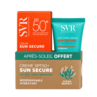 SVR Sun Secure Crème SPF50+ 50 ml = Lait Après-Soleil 50 ml offert