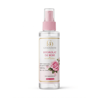 Gamaderm Hydrolat de Rose – Eau Florale Tonifiante et Rafraîchissante – 125 ml