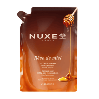 NUXE Rêve de Miel Gel Lavant Surgras Visage & Corps – Éco-Recharge 400 ml