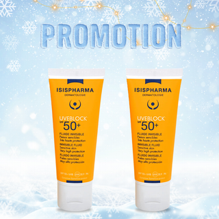 ISISPHARMA Uveblock Fluide Invisible SPF50+ 40ml x2 (Offre Promotionnelle)