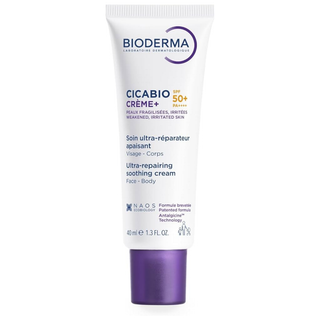 BIODERMA Cicabio Crème+ SPF50+ – Soin Ultra-Réparateur Apaisant – 40 ml