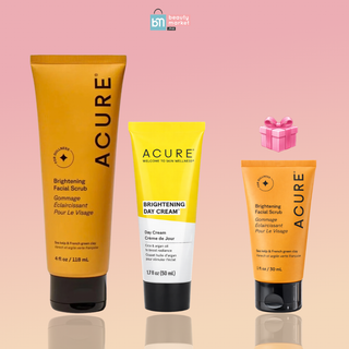 ACURE Brightening Facial Scrub 118ml + Crème de Jour Éclaircissante 50ml = Brightening Facial Scrub 30ML OFFERT
