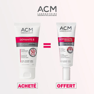 Acm Dépiwhite Advanced Crème Intensive Anti-Tâches 40 ml = Dépiwhite S Spf 50+ 50 ml OFFERT