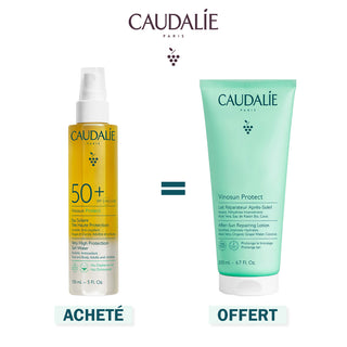 CAUDALIE Vinosun Protect Eau Solaire Très Haute Protection SPF50+ 150ML= LAIT REPARATEUR APRES SOLEIL OFFERT