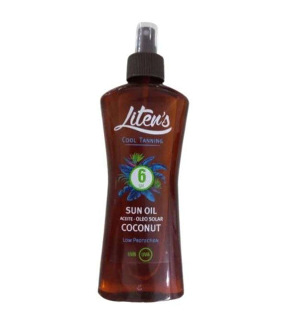 LITENS COOL TANNING HUILE SOLAIRE SPF 6 COCO 250ML