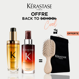 Kérastase Duo Elixir Ultime 75 ml + Nutritive serum nuit 8H 90 ml =  MINI BROSSE DE SAC OFFERTE