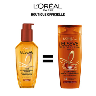 L'oréal paris elseve huile extraordinaire jojoba soin transformateur 100ML = Shampooing jojoba 400ML