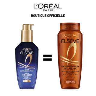 L'ORÉAL PARIS PACK ELSEVE EXTRA MIDNIGHT SERUM 100ML = SHAMPOOING JOJOBA 400 ML