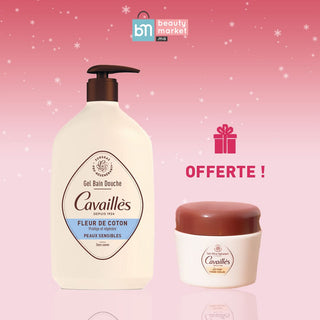 Rogé Cavailles Gel Bain Douche Fleur De Coton 1L = CREME CORPS PERLEE OFFERTE