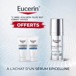 EUCERIN HYALURON FILLER SÉRUM ÉPIGÉNÉTIQUE Epicelline 30 ML = 2 MINIS HYALURON FILLER 3X NUIT 7ML OFFERTS