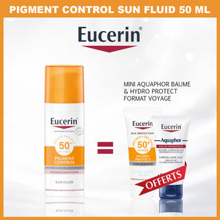 EUCERIN – SUN PIGMENT CONTROL FLUID SPF50+ 50 ML = AQUAPHOR 4ML + HYDRO PROTECT 5ML OFFERTS