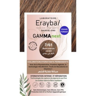 Erayba Gamma next Coloration 7/61 Blond fonce marron Coloration Hydratante Permanente