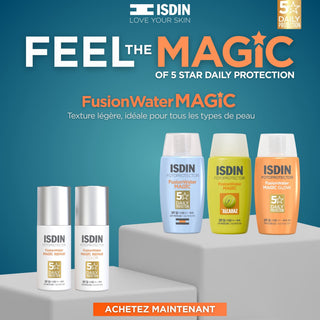 ISDIN FOTOPROTECTOR FUSION WATER MAGIC 50ML = EAU MICELLAIRE 100 ML OFFERTE