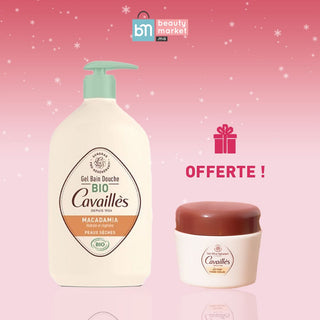 CAVAILLES Gel BAIN DOUCHE HUILE DE Macadamia 1L = CREME CORPS PERLEE OFFERTE