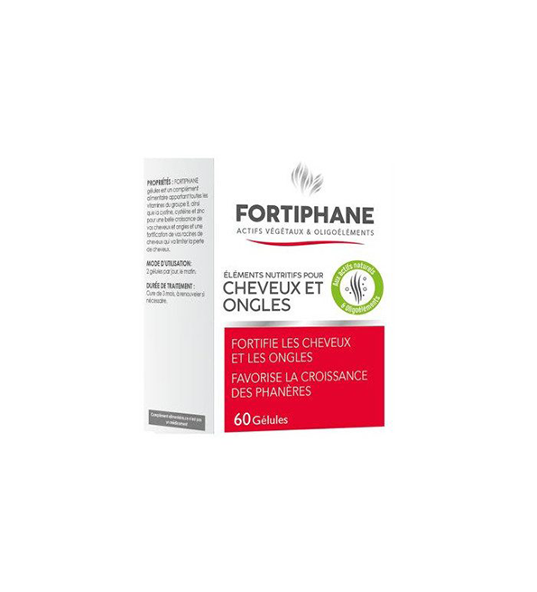 Fortiphane cheveux et ongles 60 gelules