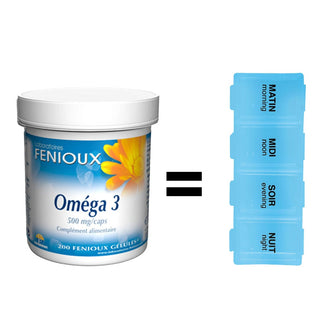 Fenioux Omega 3 200 capsules = ANYCARE JOURNALIER OFFERTE