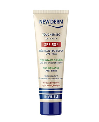 NEW DERM Écran Solaire Invisible Spf 50+ 40ml