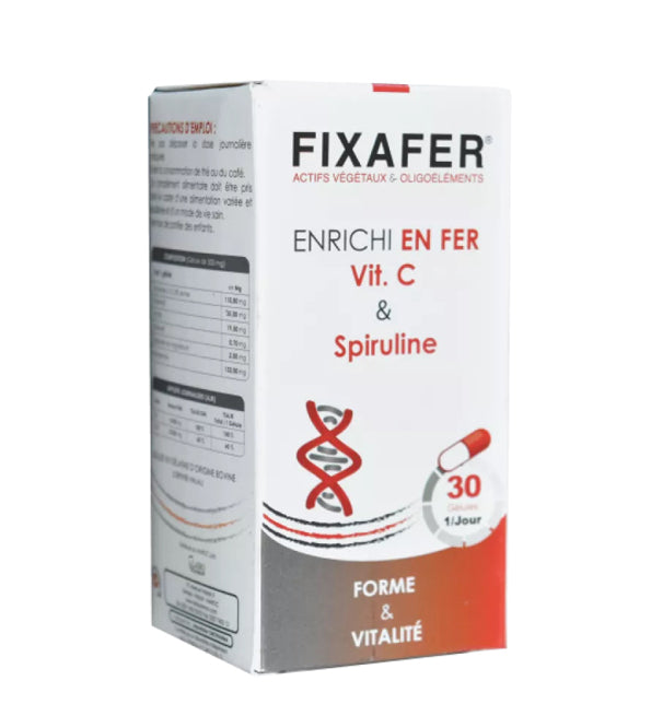 FIXAFER FER ET VITAMINE C 30 GELULES