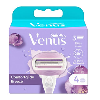 GILLETTE VENUS COMFORTGLIDE 4 PCS BREEZE 3 LAMES DE RASAGE COMFORT GLIDE BREEZE