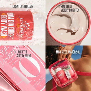 Sol de Janeiro Bom Dia Coffret Jet Set, présentation de la routine de soins