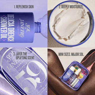 Sol de Janeiro Delícia Drench Coffret Jet Set, présentation de la routine de soins