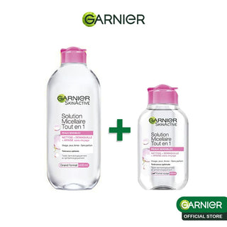 Garnier solution micellaire tout en 1 peaux sensibles 400ml = mini format offerte