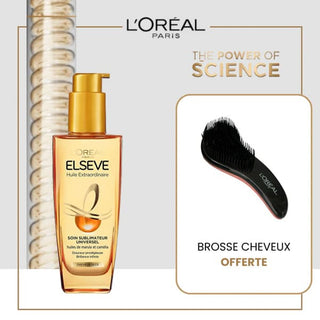 L'Oréal Paris ELSEVE HUILE EXTRAORDINAIRE 100ml = Brosse