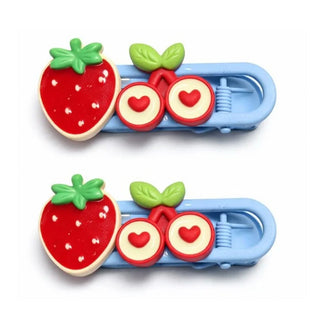 GOODA ACCESSOIRES CHEVEUX PINCES MOTIFS FRAISE