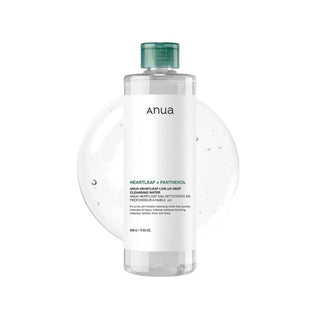 ANUA HEARTLEAF + PANTHENOL EAU NETTOYANTE EN PROFONDEUR A FAIBLE PH 500G