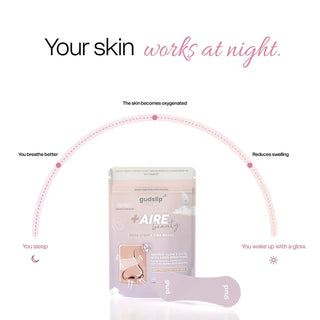 Gudslip Beauty Strips Nez 30 unités, bandelettes nasales adhésives pour le confort respiratoire nocturne, parapharmacie Maroc.