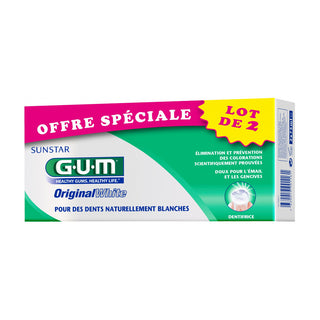 Gum Dentifrice Original White 75ml Lot de 2