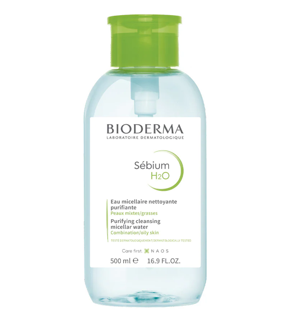 Bioderma – Sebium H2O Pompe Inversée – 500 ml