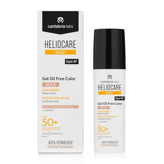 CANTABRIA Heliocare 360° Gel Oil-Free Beige Spf50+ 50ml