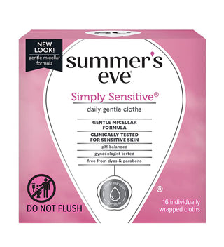 Summer's Eve Feminine Cleansing Cloths for Sensitive Skin 16