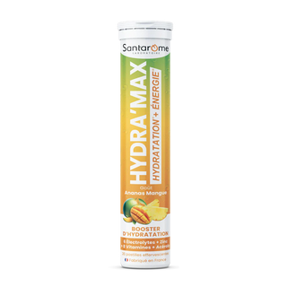 SANTAROME HYDRA'MAX Mangue Ananas – 20 Pastilles Hydratation