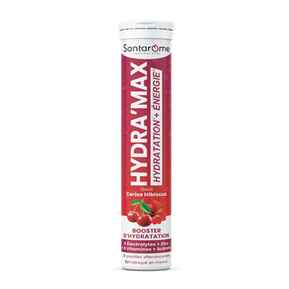 Santarome HYDRA'MAX Cerise Hibiscus - 20 pastilles hydratation