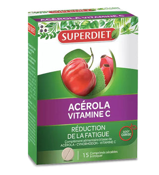 SUPER DIET ACÉROLA VIT C Tube 15 Comprimés À Croquer