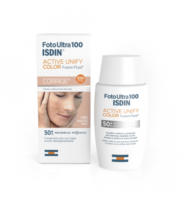 ISDIN Foto Ultra 100 ISDIN Active Unify COLOR Fusion Fluid SPF 50+