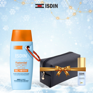 ISDIN Fotoprotector fusion gel sport spf50+ 100ml = Trousse+hyaluronic 5 ml offerts