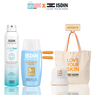 ISDIN Fusion Water Magic SPF50 50ml + After Sun Spray 200ml = Cadeaux Offerts