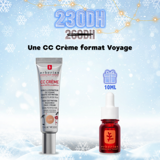 Erborian CC Crème Clair SPF25 15 ml = Skin Therapy 10 ml Offert