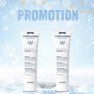Isispharma Glyco-A كريم ليلي مقشر متوسط ​​12% حمض الجليكوليك – 30 مل