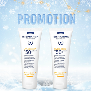 ISISPHARMA Uveblock Mineral Invisible SPF50+ 40ml *2 (Offre Promotionnelle)