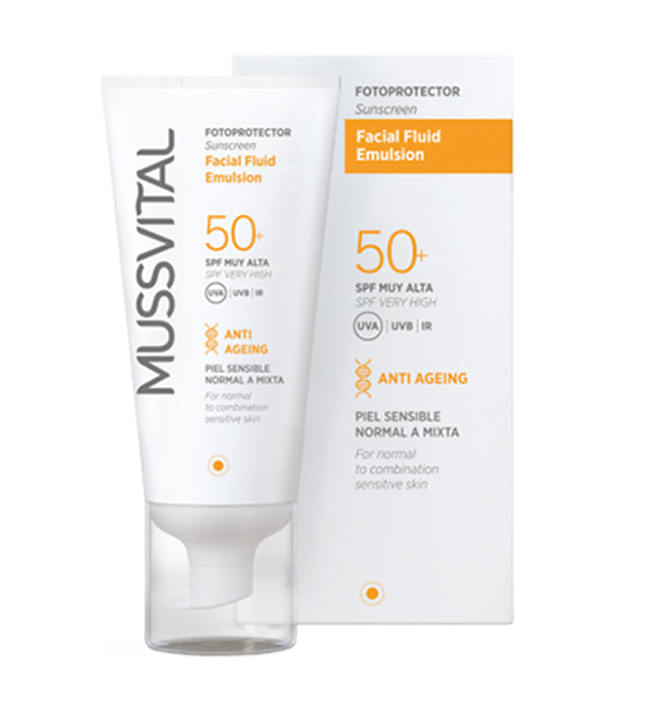 Mussvital Facial Fluid Emulsion SPF50+ Antiaging 50ml